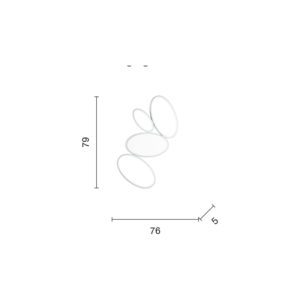 Lampada da soffitto Rice GR Disegno Tecnico Ondaluce luceledcom