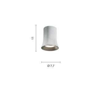 Lampada da soffitto Rock Disegno tecnico Ondaluce luceledcom