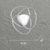 Lampada da soffitto Rose MD Disegno tecnico Ondaluce luceledcom