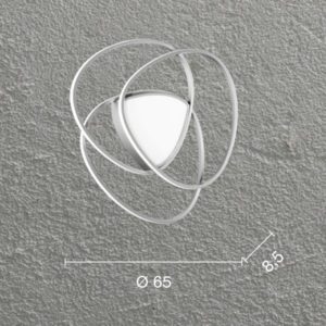 Lampada da soffitto Rose MD Disegno tecnico Ondaluce luceledcom