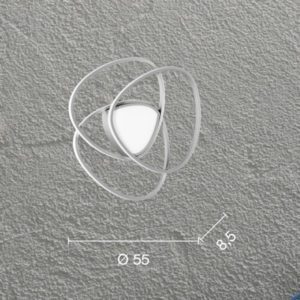 Lampada da soffitto Rose PC Disegno tecnico Ondaluce luceledcom