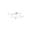 Lampada da soffitto Spark Disegno tecnico Ondaluce luceledcom