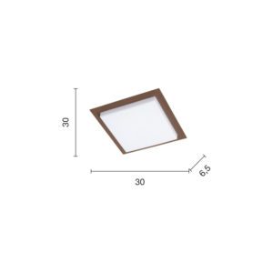 Lampada da soffitto Tablet Disegno tecnico Ondaluce luceledcom