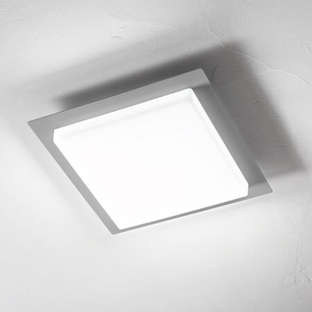 Lampada da soffitto Tablet Silver Ondaluce luceledcom