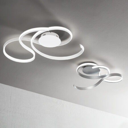 Lampada da soffitto Twist ambientazione Ondaluce luceledcom