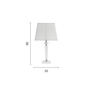 Lampada da tavolo Cherubini LG Disegno tecnico Ondaluce luceledcom