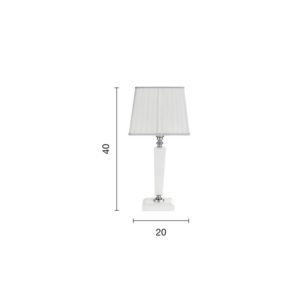 Lampada da tavolo Cherubini LT Disegno tecnico Ondaluce luceledcom