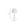 Lampada da tavolo Gala Lt Disegno tecnico Ondaluce luceledcom