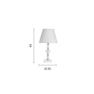 Lampada da tavolo Gala Lt Disegno tecnico Ondaluce luceledcom