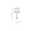 Lampada da tavolo Livia LG Disegno tecnico Ondaluce luceledcom