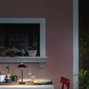 Lampada da tavolo Moon Nero Ondaluce luceledcom