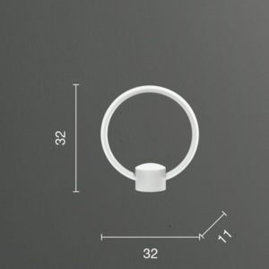 Lampada da tavolo Omega Disegno tecnico Ondaluce luceledcom