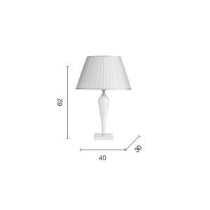 Lampada da tavolo Ravel LG Disegno tecnico Ondaluce luceledcom