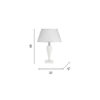 Lampada da tavolo Ravel LT Disegno tecnico Ondaluce luceledcom
