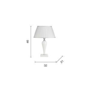 Lampada da tavolo Ravel LT Disegno tecnico Ondaluce luceledcom