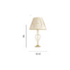Lampada da tavolo Roxanne LG Disegno tecnico Ondaluce luceledcom