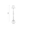 Lampada da terra Agata Disegno tecnico Ondaluce luceledcom