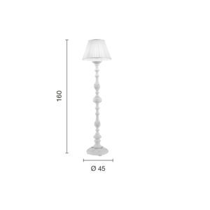 Lampada da terra Agata Disegno tecnico Ondaluce luceledcom