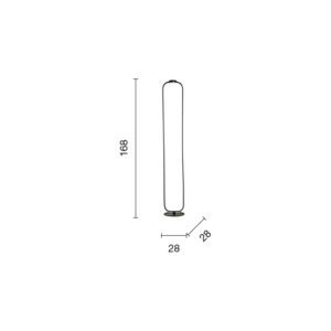 Lampada da terra Alfa Disegno tecnico Ondaluce luceledcom