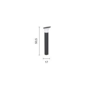 Lampada da terra Ares_50 Disegno tecnico Ondaluce luceledcom