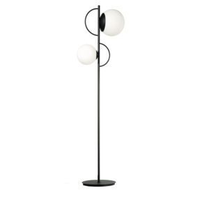Lampada da terra Birds nero ondaluce luceledcom