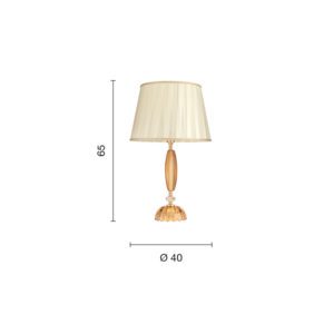 Lampada da terra Cecilia LG Disegno tecnico Ondaluce luceledcom