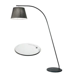 Lampada da terra Gru + Base Bianca Ondaluce luceledcom