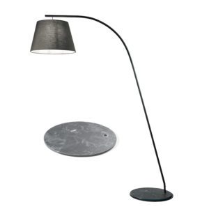 Lampada da terra Gru + Base Nera Ondaluce luceledcom
