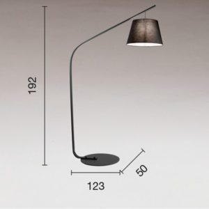 Lampada da terra Liana Disegno tecnico Ondaluce luceledcom