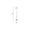 Lampada da terra Livia Disegno tecnico Ondaluce luceledcom