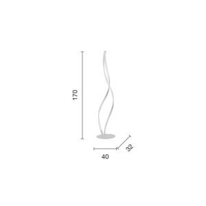 Lampada da terra Nodo Disegno tecnico Ondaluce luceledcom