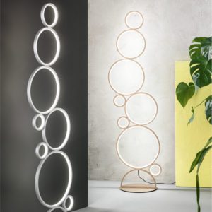Lampada da terra Pois Ambientazione Ondaluce luceledcom
