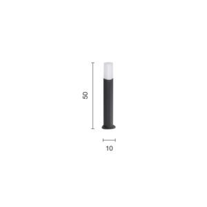 Lampada da terra Pou 53 Disegno tecnico Ondaluce luceledcom