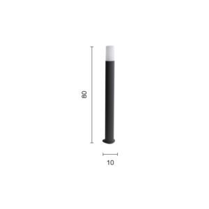 Lampada da terra Pou 83 Disegno tecnico Ondaluce luceledcom
