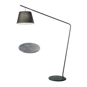 Lampada da terra Velvet Base Nera Ondaluce luceledcom