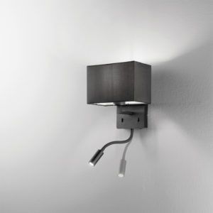 Lampada da parete Shadow Nero Ondaluce luceledcom