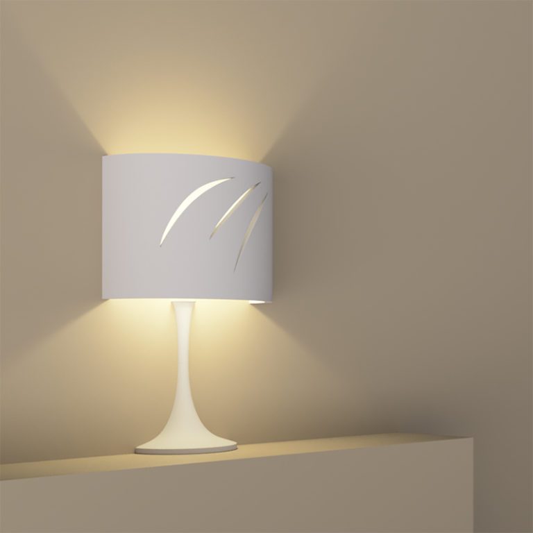 Lampada da parete in gesso Abat Jour lume graffio G9 AP5B – CF Original ...