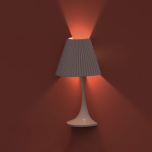 lampada da incasso a parete lume in gesso abat jour