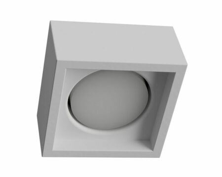 Plafoniera a forma di cubo per lampadina GX53 bassa