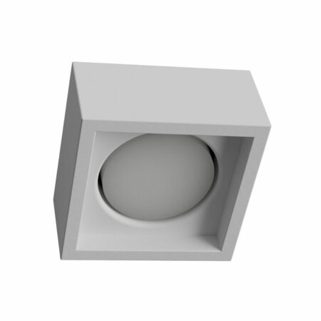 Plafoniera a forma di cubo per lampadina GX53 bassa