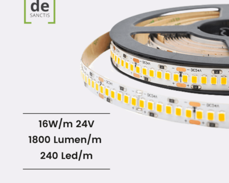 STRISCIA LED STRIP LED PERFORMANTE 16W_M DE SANCTIS LIGHT DESIGN