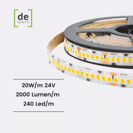 STRISCIA LED STRIP LED PERFORMANTE 20W_M DE SANCTIS LIGHT DESIGN