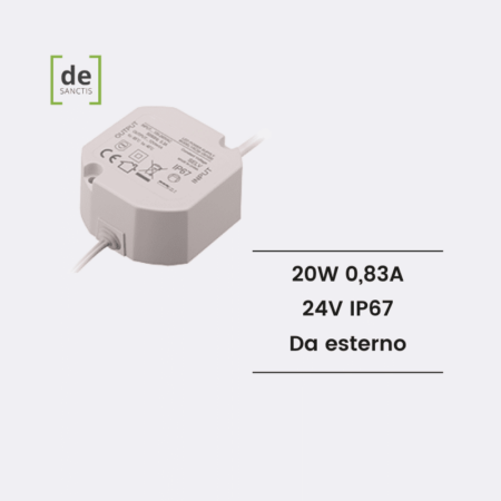 Alimentatore da esterno DS67-20W24V de Sanctis Light & Design