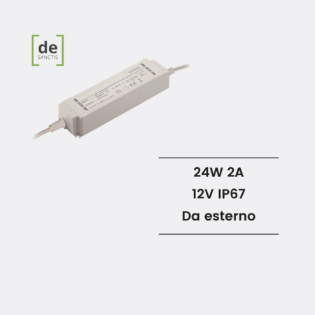 Alimentatore da esterno DS67-24W12V de Sanctis Light & Design