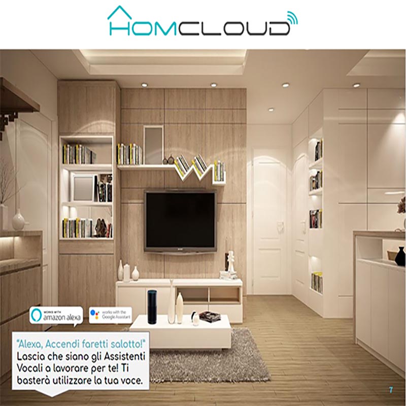 Faretto GU10 ad incasso Wi-FI RGB + Bianco caldo dimmerabile – Homcloud