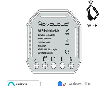 Homcloud Modulo Interruttore Intelligente Wi-Fi 3 canali da incasso