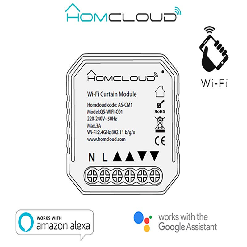 Modulo Tapparelle Intelligente Wi-Fi da incasso – Homcloud