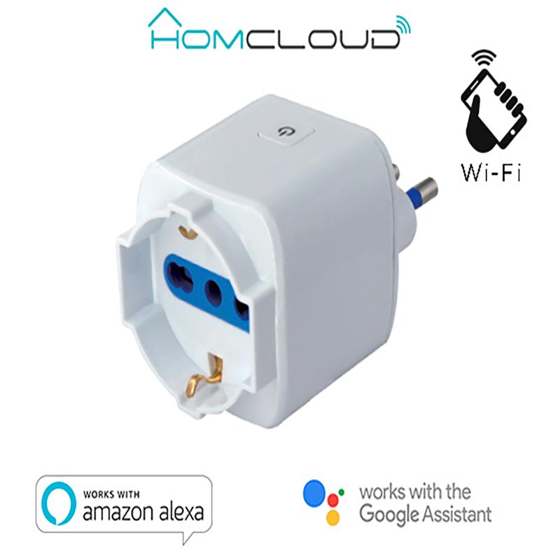 Kit Lampadina E27 Wifi e Presa corrente wifi per Alexa Google Home
