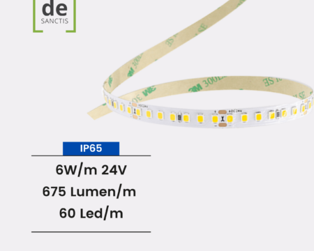 STRISCIA LED STRIP LED PERFORMANTE 6W_M IP65 DE SANCTIS LIGHT DESIGN