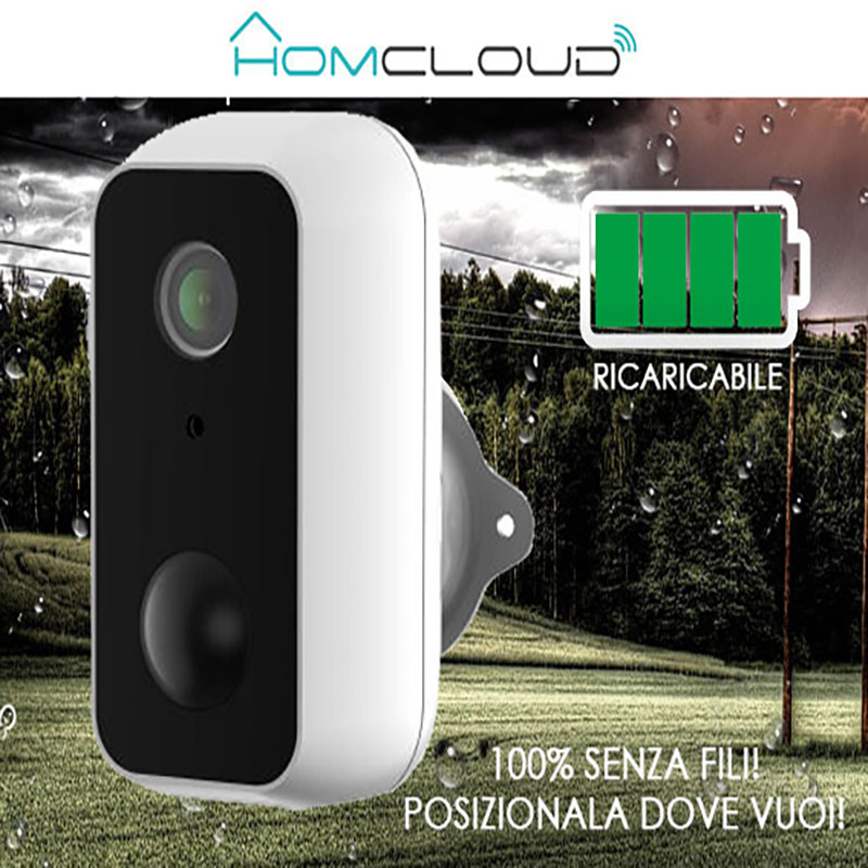 Telecamera wi-fi Snap11 a batteria OUTDOOR – Homcloud